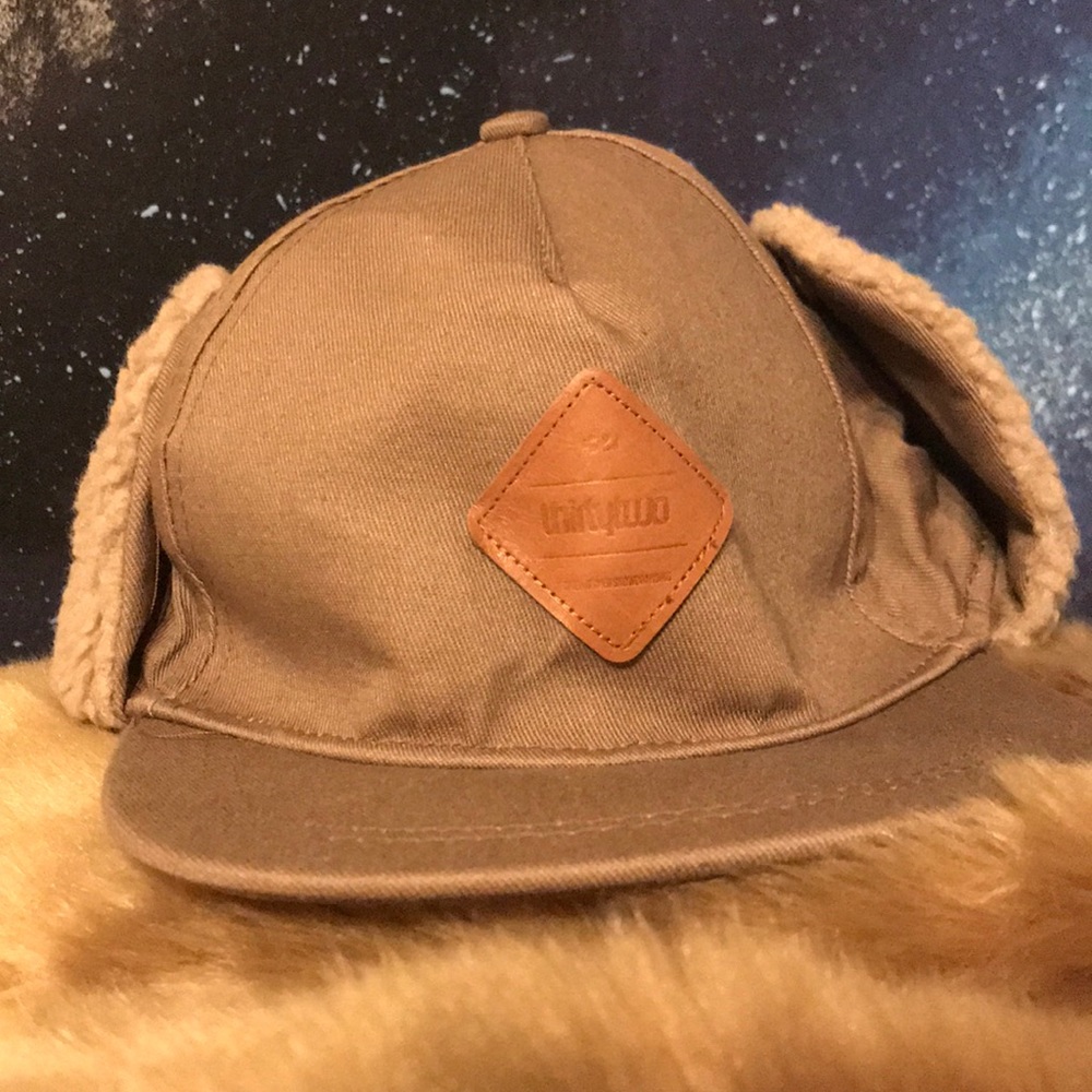 Boys Dark Tan Winter Hat.